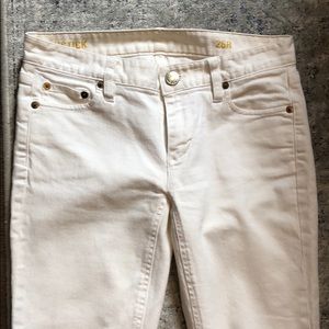 J.Crew matchstick white jeans